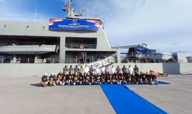 BI Sibolga Lepas Tim Ekspedisi Rupiah Berdaulat Naik KRI Teluk Kendari ke 4 Pulau Terluar