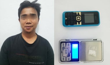 DUDUK DI PERBUKITAN  PRIA ASAL TAPTENG DIBEKUK POLISI