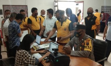 POLRES SIBOLGA GELAR PEMERIKSAAN BERKALA TERHADAP PERSONIL