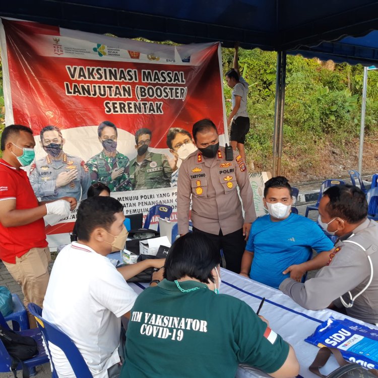 POLRES Sibolga Gelar Percepatan Vaksinasi  Di 11 Vaksinator  Sibolga,