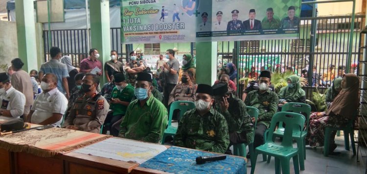 Kapolres Sibolga Bersama Forkopimda Zoom Meeting Gebyar Vaksinasi Massal Polri Bersama PB NU & Kemenag 