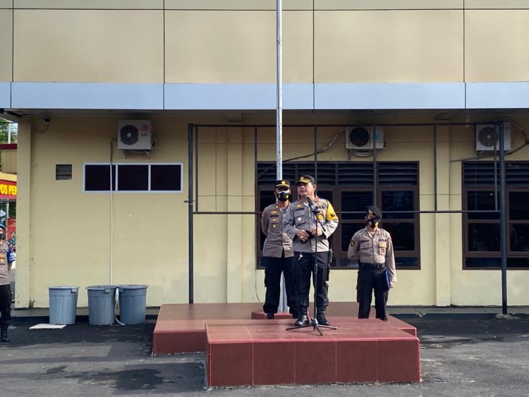 Waka Polres Sibolga Gelar Pergeseran dan pemberangkatan personil Untuk Ops Ketupat Toba 2022