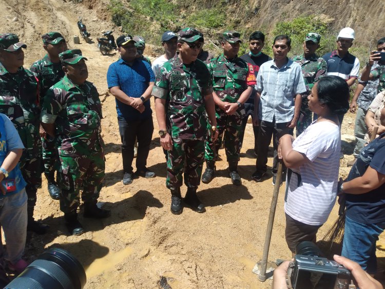 Danrem 023/KS Tinjau Pembukaan Jalan TMMD :  "Sudah Mencapai 50 Persen"