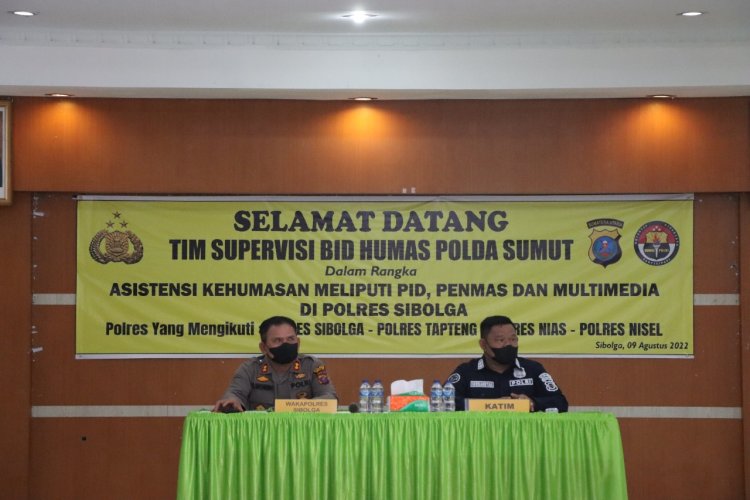 Polres Sibolga Terima Tim Supervisi Poldasu Tentang Masalah Kehumasan 