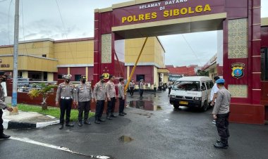 KAPOLRES Sibolga Lepas Personil BKO Ke Kabupaten PALUTA 