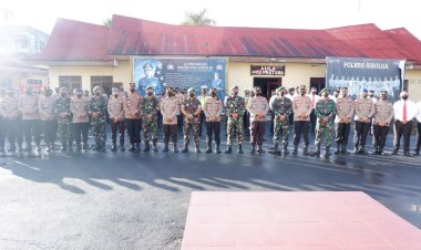 Polres Sibolga Bersama Kodim 0211/TT Gelar Apel Gabungan Untuk Perkuat Sinergitas