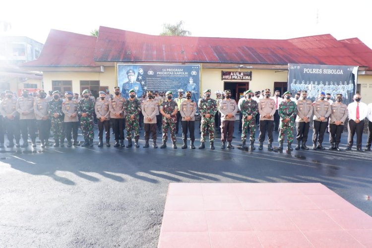 Polres Sibolga Bersama Kodim 0211/TT Gelar Apel Gabungan Untuk Perkuat Sinergitas