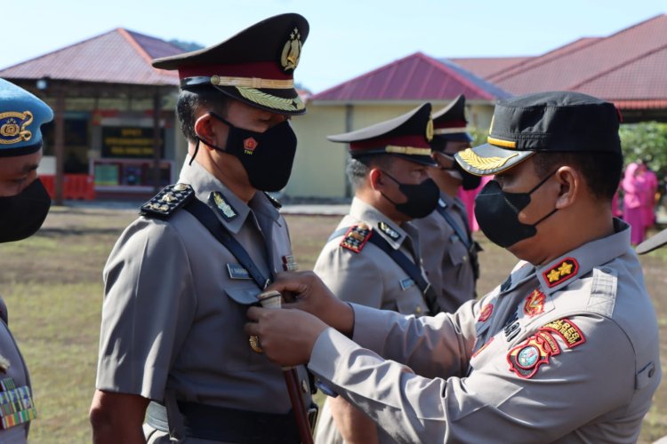 Sertijab Jajaran Polres Tapteng, Waka Polres Dijabat Kompol K Nababan, Kasat Binmas & Kapolsek Sibabangun Berganti