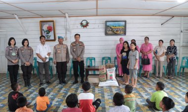 Sambut Natal 2022, Polres Tapanuli Tengah Anjangsana Ke Panti Asuhan