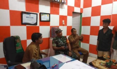 Babinsa & Aparat Kelurahan Selesaikan Masalah Kenakalan Remaja Lewat Mediasi