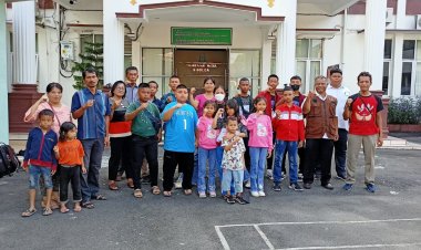 Kajari Sibolga Lepas Tim Karateka KKI Sibolga menuju Kejuaraan Ketum Forki Lhokseumawe