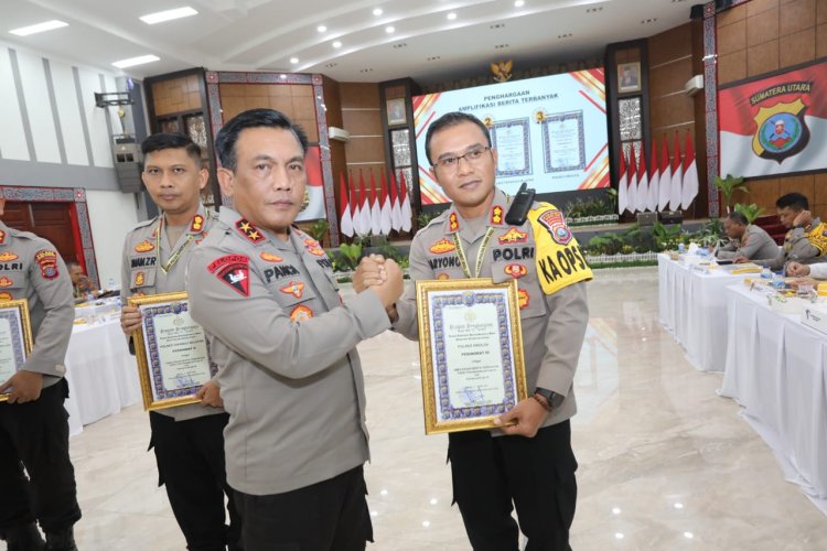 Polres Sibolga Peringkat III Amplifikasi berita terbanyak PoldaSU 2022 