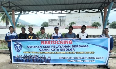 Aksi Pelayanan DPC GAMKI SUPER Sibolga, Restocking Ikan Varietas Unggul Di Muara Sungai 