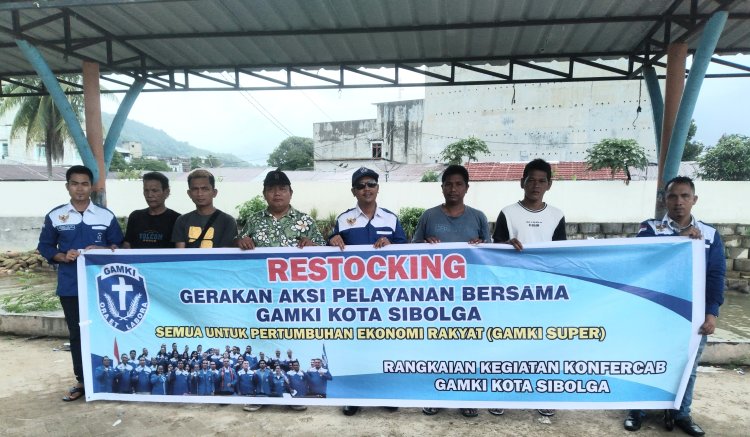 Aksi Pelayanan DPC GAMKI SUPER Sibolga, Restocking Ikan Varietas Unggul Di Muara Sungai 