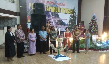 Perayàan Natal Keluarga Besar Polres Tapteng : "Kemuliaan Bagi Allah & Damai Sejahtera Di Bumi