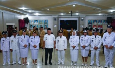 Jaga Stabilitas Pemilu, Wali Kota Sibolga Lantik 58 Pejabat Administrator dan Pengawas, 2 Camat, 9 Lurah