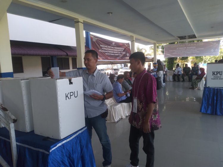 KPU Tapteng Gelar Simulasi Putungsura Untuk Pemilu 2024