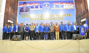 DPC GAMKI Sibolga Dilantik, Dr Lucien P Sitanggang Ketua Gamki Periode 2023-2026
