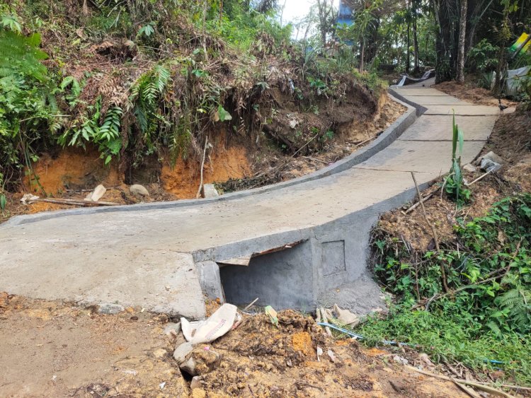Pemdes Bonandolok Bangun Jalan Usaha Tani Sepanjang 124 M