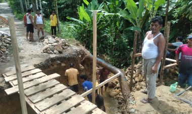 Untuk Tingkatkan Ekonomi Warga, Pemdes Tap.Nauli IV Bàngun Saluran Irigasi