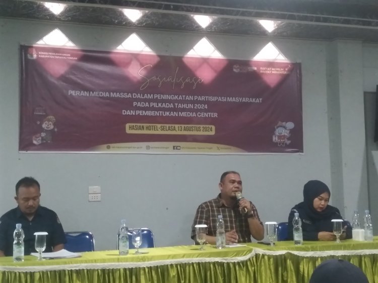 KPU Tapteng Gelar Sosialisasi Peràn Media Dalam Peningkatan Partisipasi Masyarakat Dalam Pilkada 