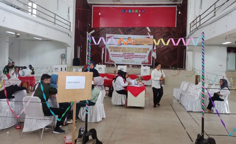 KPU Sibolga Gelar Simulasi Pemungutan dan Penghitungan Suara Pilkada 2024