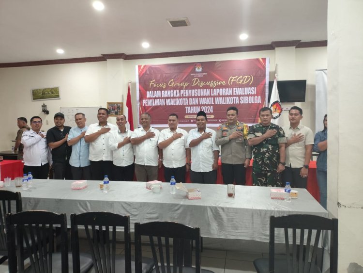 KPU Sibolga Gelar FGD Terima Masukan Untuk Penyusunan Laporan Evaluasi Pilkada