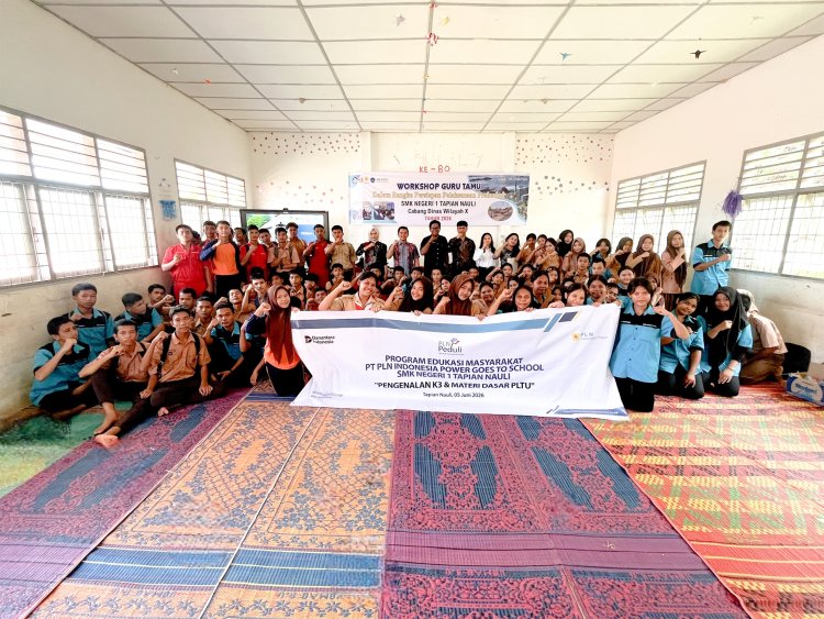 PLN Mengajar, Hadir di SMKN 1 Tapian Nauli, Kenalkan Dasar PLTU dan Pentingnya K3 kepada Siswa